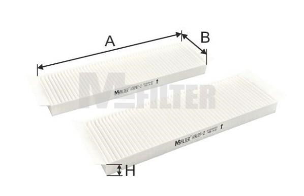 M-Filter K 9197-2 Filter, interior air K91972