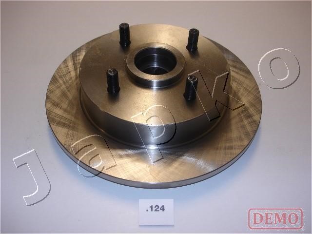 Japko 61124C Rear brake disc, non-ventilated 61124C