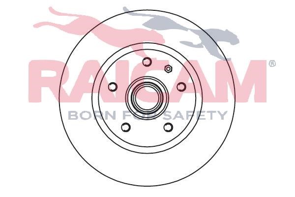 Raicam RD01216 Front brake disc ventilated RD01216