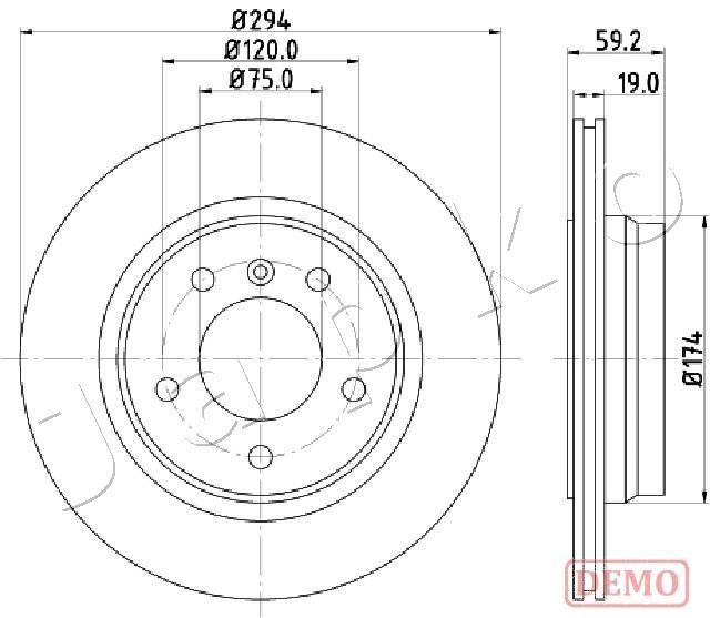 Japko 610109C Brake disc 610109C 610109C Japko Brake disc
