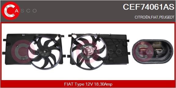 Casco CEF74061AS Electric Motor, radiator fan CEF74061AS