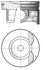 Piston Audi Q5: 41192620 Kolbenschmidt Piston