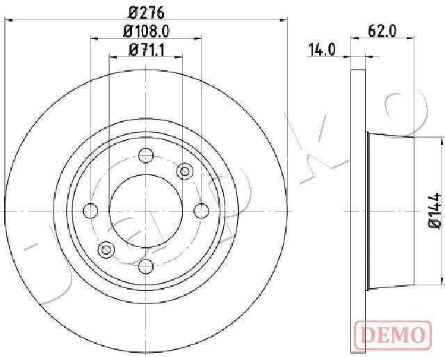 Japko 610604C Brake disc 610604C 610604C Japko Brake disc