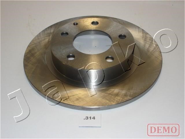 Japko 61314C Rear brake disc, non-ventilated 61314C