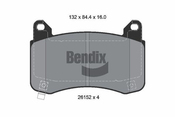 Bendix USA BPD2399 Brake Pad Set, disc brake BPD2399