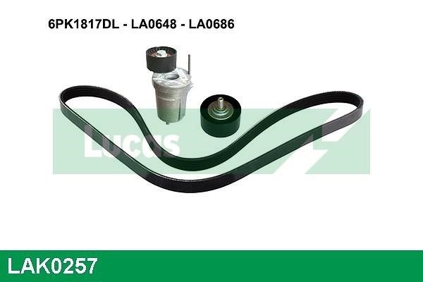 Lucas diesel LAK0257 Drive belt kit LAK0257