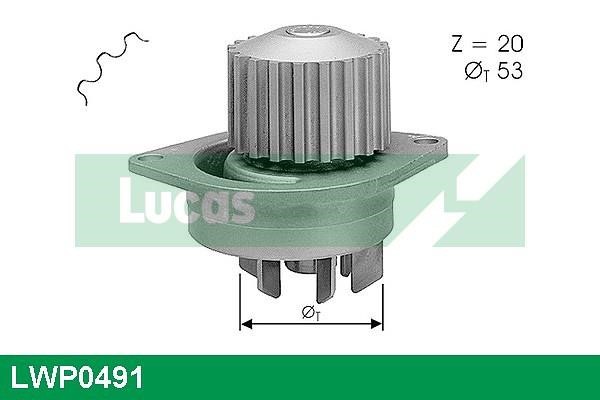 Lucas diesel LWP0491 Water pump LWP0491