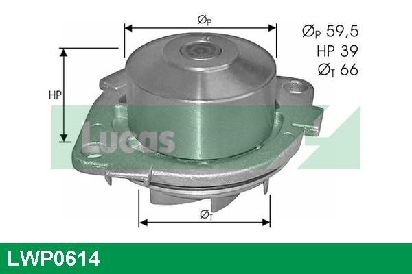 Lucas diesel LWP0614 Water pump LWP0614
