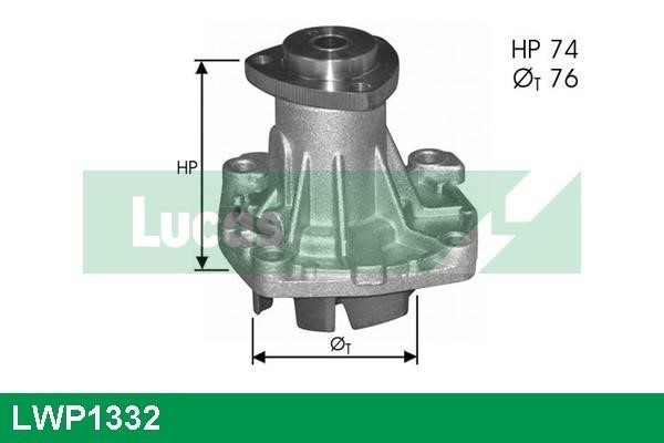 Lucas diesel LWP1332 Water pump LWP1332
