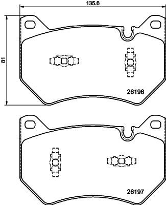 Hella-Pagid 8DB 355 040-151 Brake Pad Set, disc brake 8DB355040151