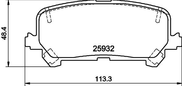 Hella-Pagid 8DB 355 040-461 Brake Pad Set, disc brake 8DB355040461