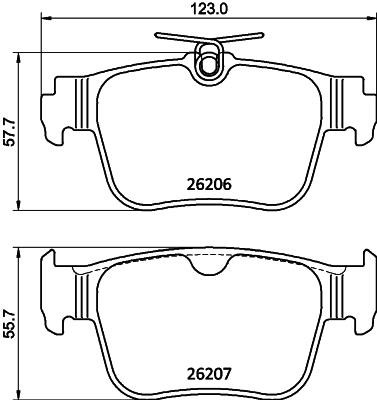 Hella-Pagid 8DB 355 040-851 Brake Pad Set, disc brake 8DB355040851