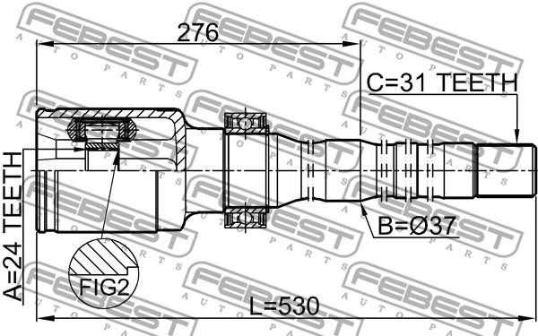 Buy Febest 0511-CX5AT4WDRH at a low price in United Arab Emirates!