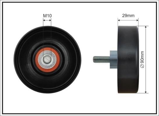 Caffaro 500669 Deflection/guide pulley, v-ribbed belt 500669