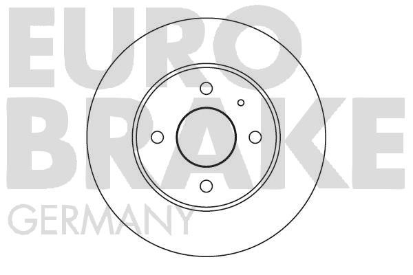 Eurobrake 5815201005 Unventilated front brake disc 5815201005