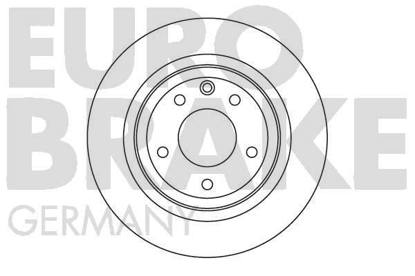 Eurobrake 5815201221 Rear ventilated brake disc 5815201221