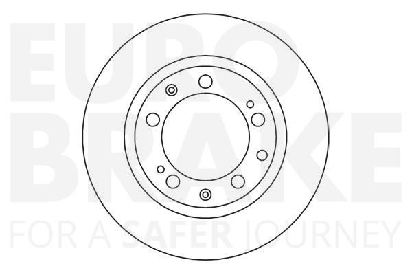 Eurobrake 5815205601 Rear ventilated brake disc 5815205601