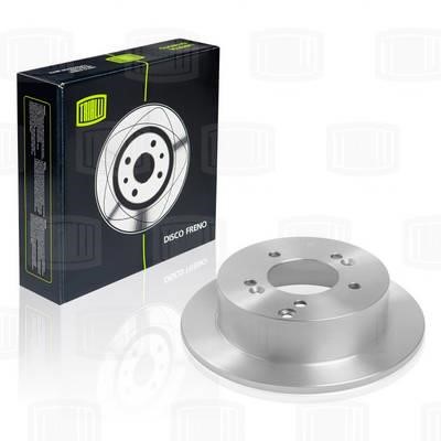 Trialli DF 084813 Rear brake disc, non-ventilated DF084813