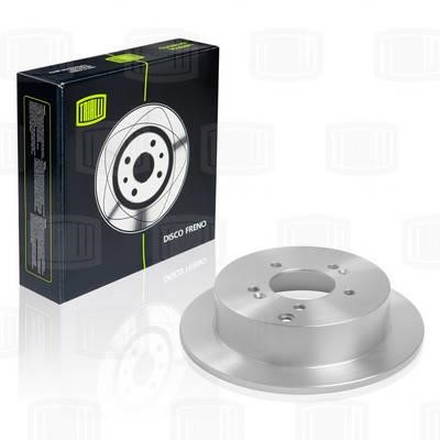 Trialli DF 084814 Rear brake disc, non-ventilated DF084814