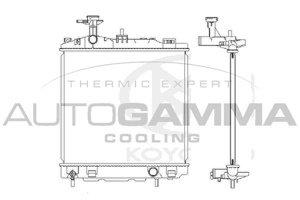 Autogamma 107649 Radiator, engine cooling 107649