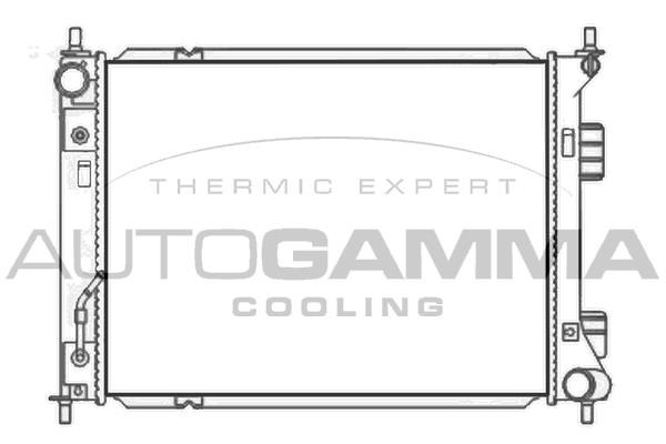 Autogamma 107490 Radiator, engine cooling 107490