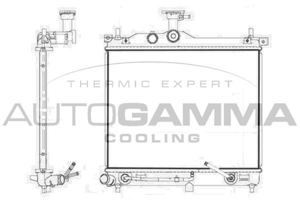 Autogamma 107580 Radiator, engine cooling 107580