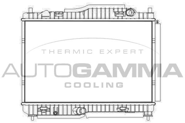 Autogamma 107581 Radiator, engine cooling 107581