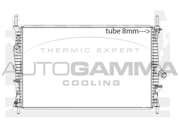 Autogamma 107593 Radiator, engine cooling 107593