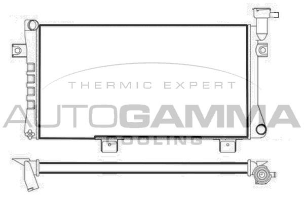 Autogamma 107749 Radiator, engine cooling 107749