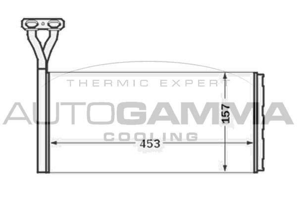 Autogamma 304587 Heat Exchanger, interior heating 304587