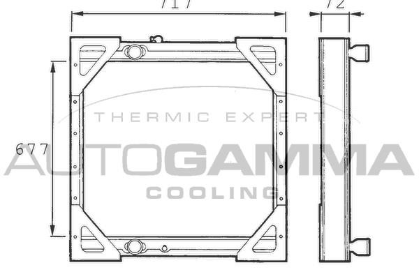 Autogamma 400278 Radiator, engine cooling 400278