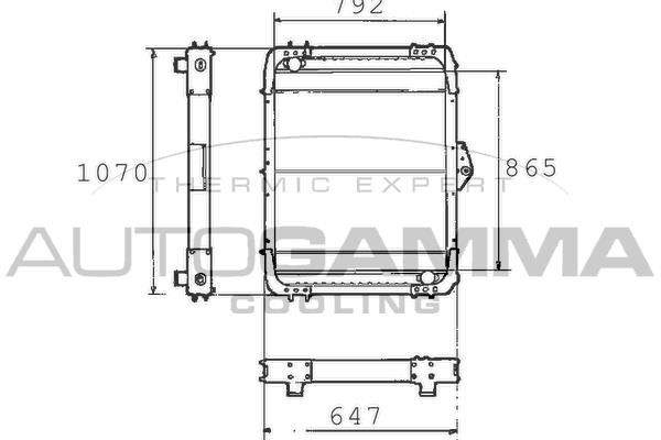 Autogamma 400384 Radiator, engine cooling 400384