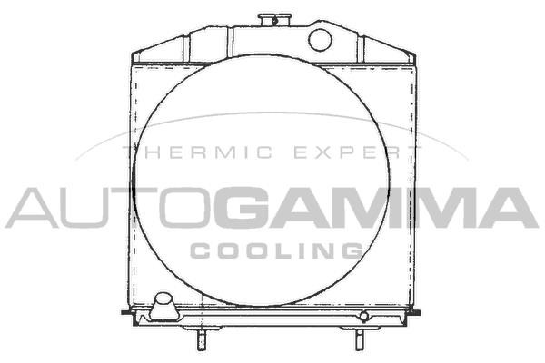 Autogamma 400416 Radiator, engine cooling 400416