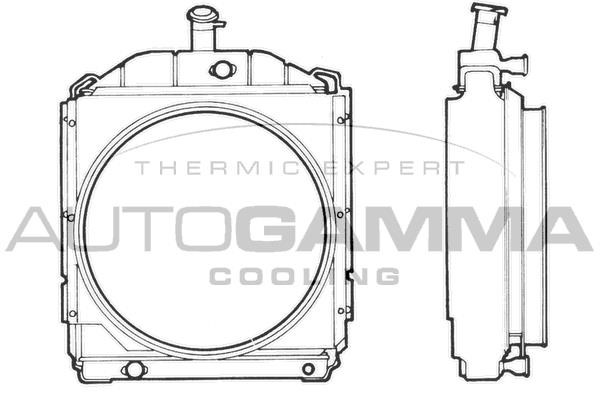 Autogamma 400522 Radiator, engine cooling 400522