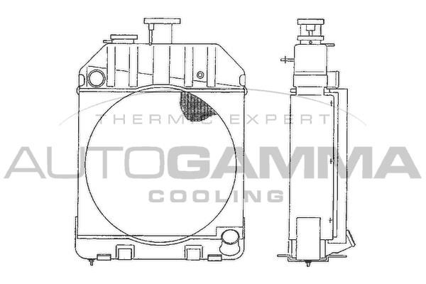 Autogamma 403980 Radiator, engine cooling 403980