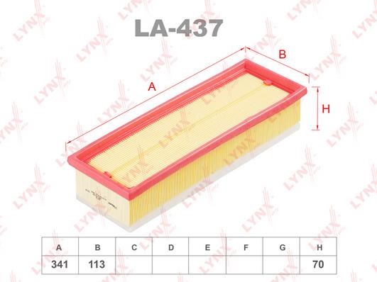 LYNXauto LA-437 Air Filter LA437