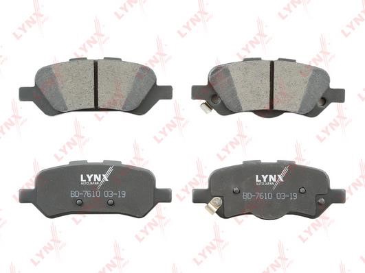 LYNXauto BD-7610 Rear disc brake pads, set BD7610