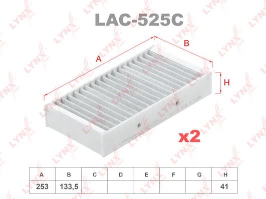 LYNXauto LAC-525C Filter, interior air LAC525C