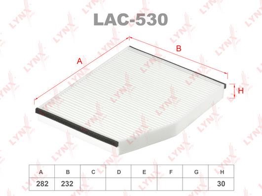 LYNXauto LAC-530 Filter, interior air LAC530