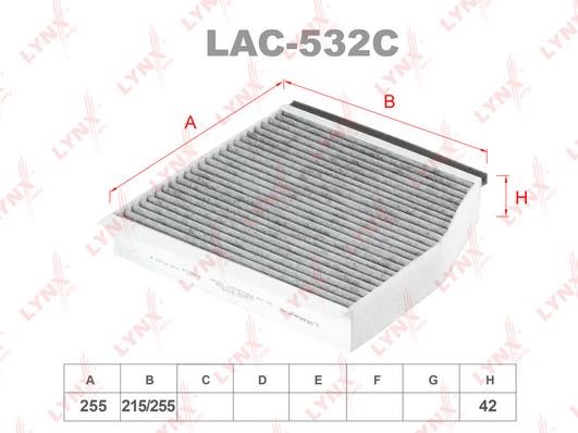 LYNXauto LAC-532C Filter, interior air LAC532C