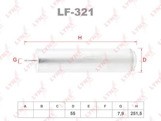 LYNXauto LF-321 Fuel filter LF321
