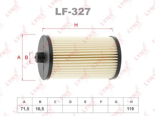LYNXauto LF-327 Fuel filter LF327