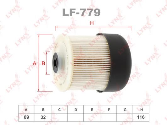 LYNXauto LF-779 Fuel filter LF779