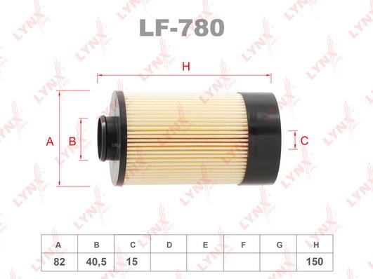 LYNXauto LF-780 Fuel filter LF780