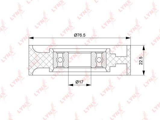 LYNXauto PB-5171 V-ribbed belt tensioner (drive) roller PB5171