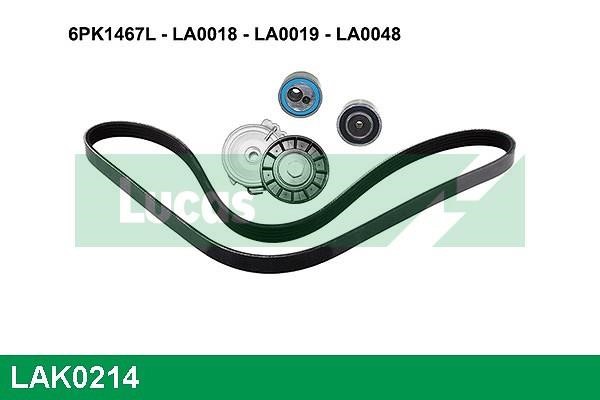 Lucas diesel LAK0214 Drive belt kit LAK0214