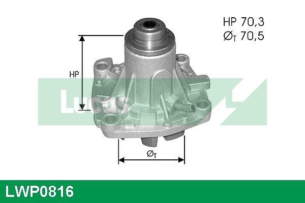 Lucas diesel LWP0816 Water pump LWP0816