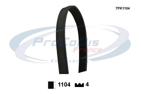 Procodis France 7PK1104 V-ribbed belt 7PK1104 7PK1104