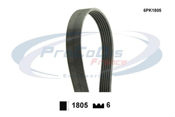 Procodis France 6PK1805 V-ribbed belt 6PK1805 6PK1805