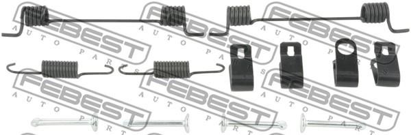 Brake pad fitting accessory KIA Optima (Kia Optima): 1204SFERKIT Febest Brake Lining Springs